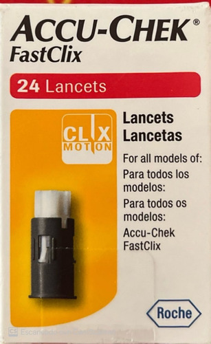 Accu Chek Fastclix - 24 Unidades  