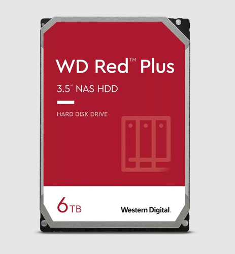 Disco Duro 6tb Nas Western Digital Red Plus 5400rpm Wd60efpx