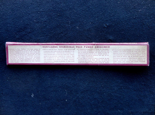 Imagen 3 de 3 de Caja De Fósforos Publicitario Fundo Crescinco. Brasil. 29024