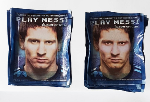 50 Sobres Cerrados Figuritas Álbum Play Messi 2014 Sin Álbum