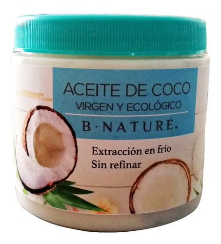 Aceite De Coco Crudo 100% Natural Y Puro Bnature