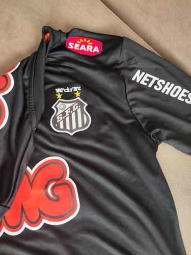 Camiseta Remera Neymar Retro Negra Santos Jr Homenaje 2011