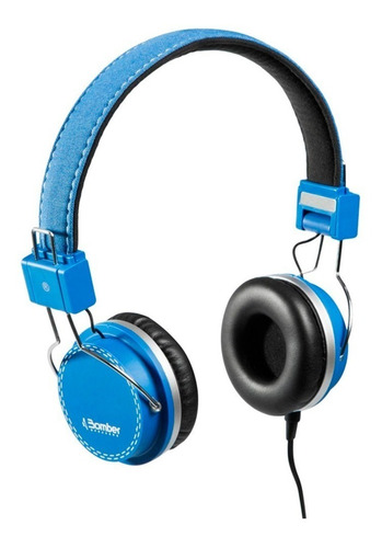 Headphone Fone De Ouvido Bomber Azul Hb02 Quake Blue