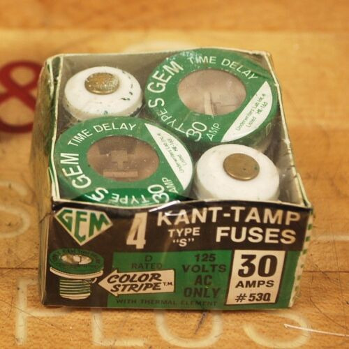 Gem Type S, 30 Amp #530 Kant-tamp Fuse With Thermal Elem Oaf
