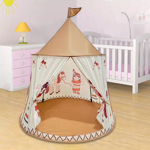 Tienda De Campaña Infantil, Tipi Plegable Con Castillo