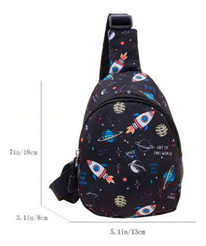 Bolso Bandolero Astronauta Planetas Cohete Espacial