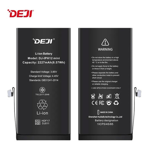 Bateria Litio Para iPhone 12 Mini 2227 Mah Marca Deji