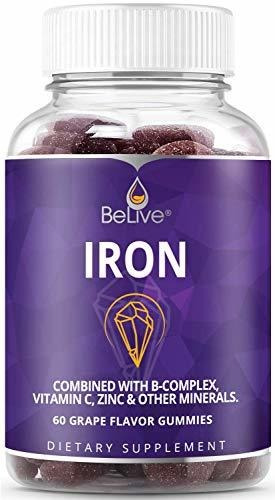 Iron Gummies Supplemento With Vitamin C, A, Vitamins B Comp