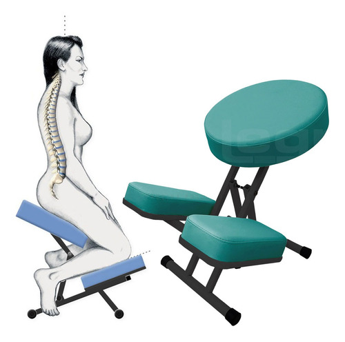 Cadeira Kneeling Chair Reeducação Postural Relaxamento Dores