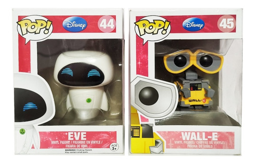 Eve & Wall-e Pop Funko Año 2012 Disney 2 Figuras Original