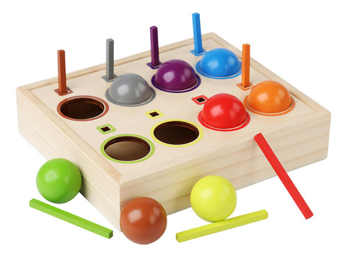 Juguete Sensorial A Juego Con Bolas Arcoíris Para Niños De 2