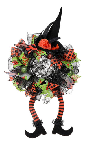 Corona De De Halloween Corona De Cinta De Halloween Hecha A