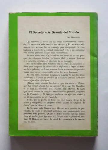 El Secreto Mas Grande Del Mundo - Og Mandino (Usado)