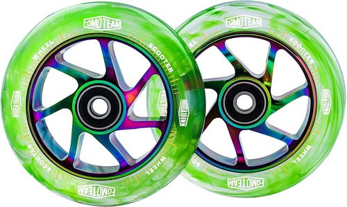 Fomo Team Pro Stunt Scooter Wheels 100mm24mm Watercolor Effe