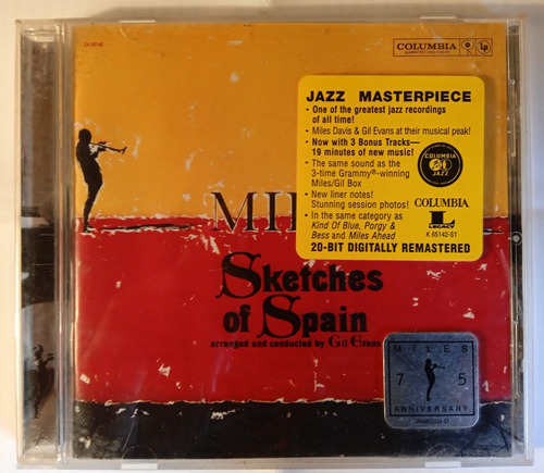 Cd Miles Davis Sketches Of Spain 1960 Bonus Tracks Remaster 