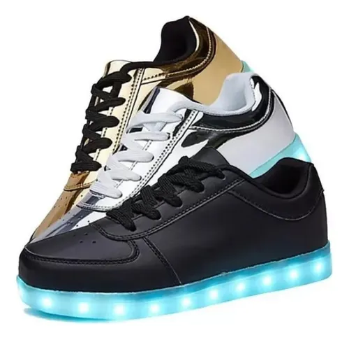 . Nuevo Zapato De Luz Led Deportivo Luminoso De Carga Usb
