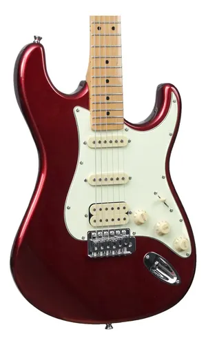 Guitarra Tagima Tg-540 Metallic Red Escala Clara Cor Vermelho Material Do Diapasão Maple Orientação Da Mão Destro