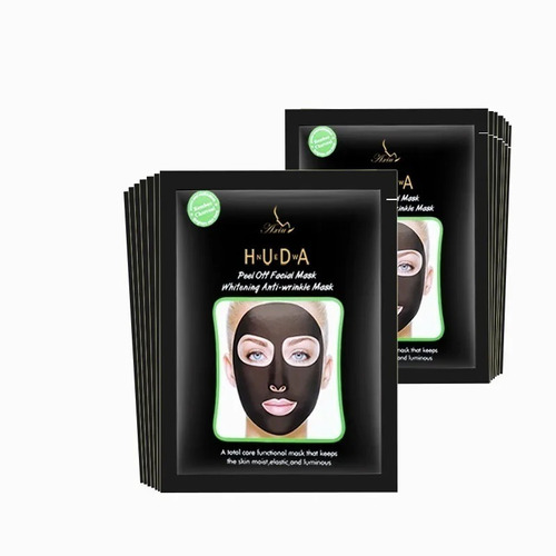 Mascarillas Facial Peel Off Carbón Puntos Negros 5 Piezas