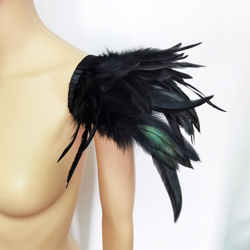 Pluma Encogimiento De Hombros Alas Chal Pluma Capa Hombro