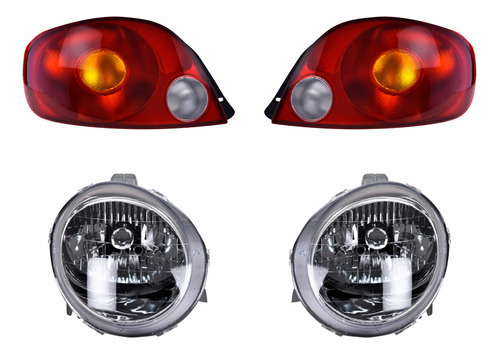 Set Calaveras + Faros Depo Pontiac Matiz 2004-2005