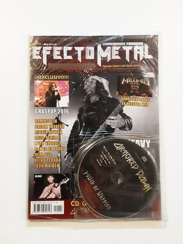 Revista Efecto Metal #27 + Cd Armored Dawn Maceo-disqueria 