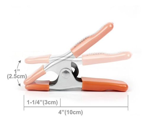 Pony Metal Resistente Resorte Abrazaderas Conjunto De 2 PuLG