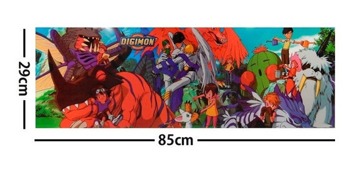 Digimon Poster Largo Plastificado Digimons