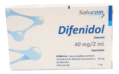 Difenidol 40 Mg 2 Ml Caja Con 2 Ampolletas Pisa Laboratorios