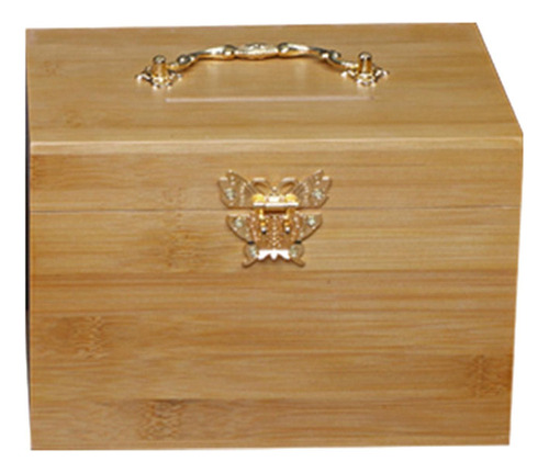 De Madera Vintage Para Guardar Joyas Navidad Sin Candado