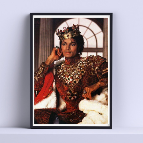 Cuadro Michael Jackson King Pop Deco 30x40cm Con Vidrio