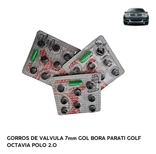 Gorros De Valvula 7mm Gol Bora Golf Octavia Polo 2.0