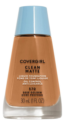 Covergirl Clean Matte Liquid Foundation, Deep Golden 570, Pa