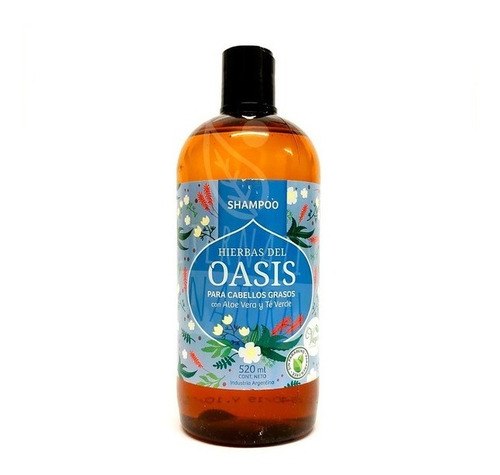 Imagen 1 de 2 de Shampoo Para Cabellos Grasos Oasis - Veganos S/tacc