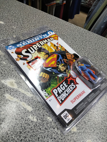 Dc Multiverse Superman, Rebirth, Page Punchers 3 Pulgadas!! (Usado)