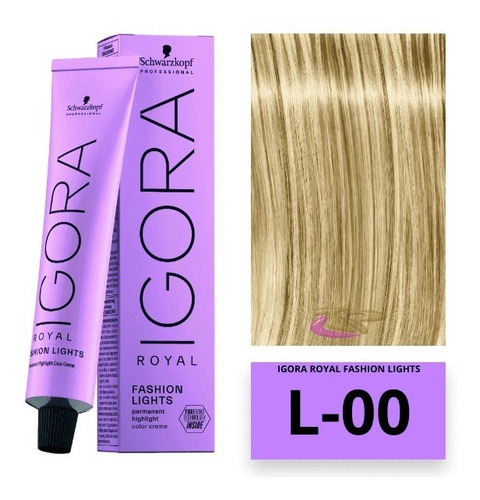  Tinte Profesional Permanente Igora Royal Schwarzkopf 60ml Tono L-00