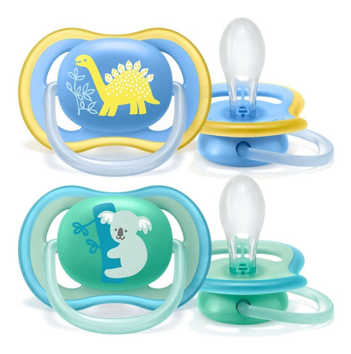 Set X2 Chupetes +18 Meses Ultra Air Avent Philips Manias