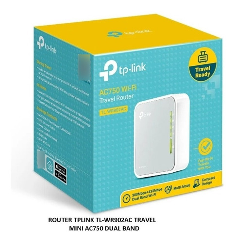 Router Tplink Tl-wr902ac Travel Mini Ac750 Dual Band