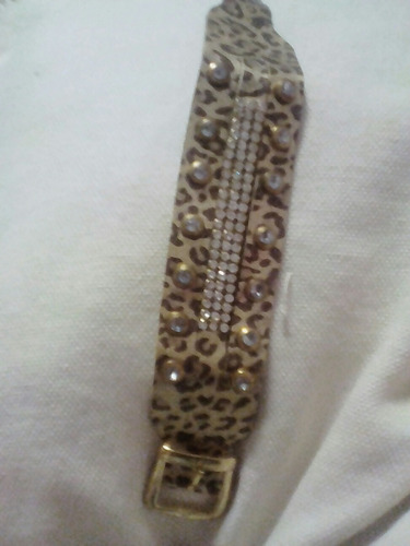 Pulseira Bracelete De Couro Feminina.