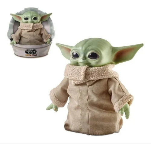 Star Wars Baby Yoda Peluche 30 Cm, Peluche 30cm Mandalorian 