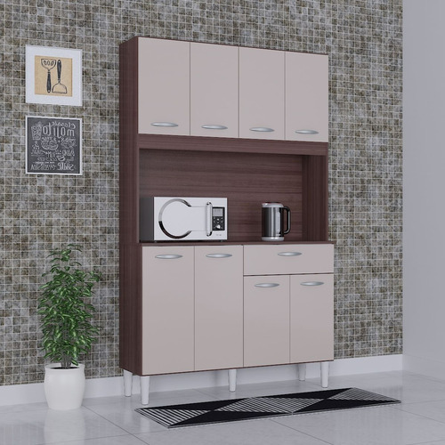 Imagen 3 de 6 de Mueble Cocina Compacta Kit 8 Puertas 1 Cajon LG