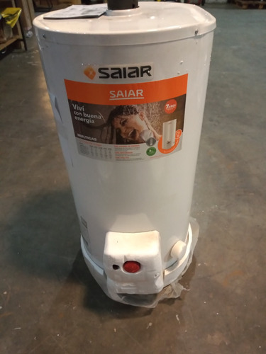 Imagen 2 de 5 de Termotanque Multigas Saiar Tcg080 Blanco 80 Lts. Outlet