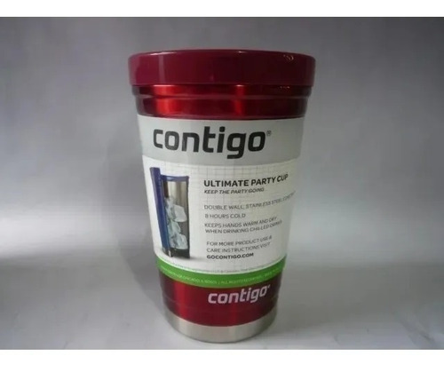 Vaso Termico Acero Inoxidable 16oz Rojo Contigo 2321 Xavi