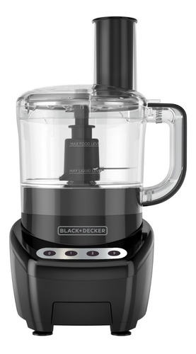 Multi Procesador Alimentos Black+decker Motor Potente 8tza Color Negro