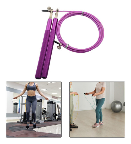 2 Cuerda Para Saltar, Cuerda Para Saltar De Púrpura Fino