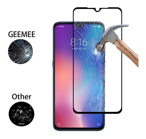 Vidrio Templado 5d Xiaomi Mi A3 Borde Negro Full Pega