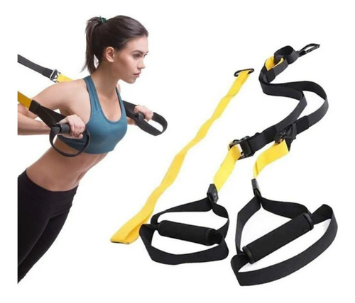 Imagen 6 de 8 de Banda Suspension Everlast Entrenamiento Trx Profesional Gym