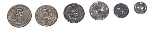Monedas De Uruguay Pesos Nuevos Serie Lote X6 De 5 A 500