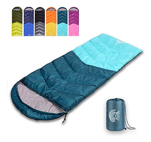 Flantree Sleeping Bag 4 Seasons Adultos Y Niños Para Acampar