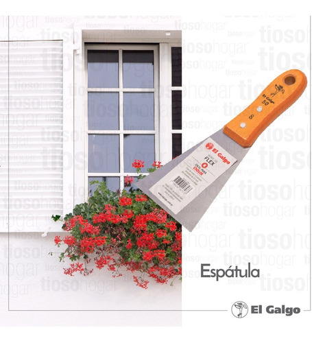 Imagen 9 de 10 de Espatula El Galgo Numero 10 Construccion Mango Madera Acero