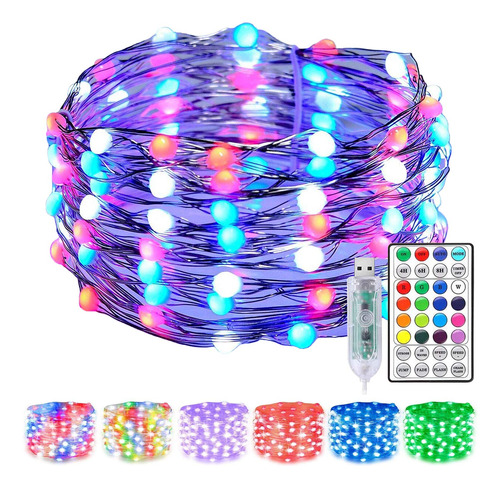 Luz Hada Usb Que Cambian Color 29 Efecto Iluminacion 100 Led